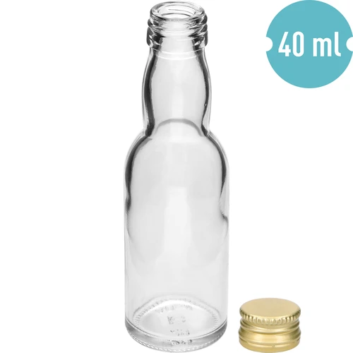 Fľaštička „Maluch” so zlatým uzáverom, 40 ml, 10 ks. - 6