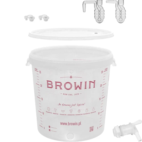 Fermentačná nádoba 30 L s vekom a kohútikom - typ A