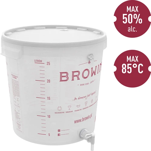 Fermentačná nádoba 30 L s vekom a kohútikom - typ A - 3