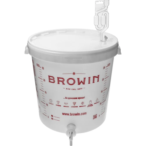 Fermentačná nádoba 30 L s vekom, kohútikom a trubičkou UA  - 1 ['nádoba na fermentáciu', ' na víno', ' na pivo', ' fermentačné vedro', ' vedro s mierkou', ' vedro so stupnicou', ' vedro s kohútikom', ' vedro 30 L', ' Ємність для бродіння']