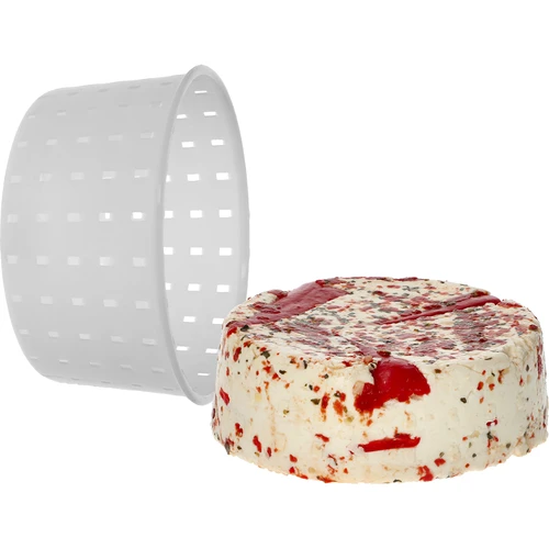 Forma syrárska okrúhla Ø 13 x 7 cm na 800 g - 5 ['forma syrárska', ' forma valec', ' syr', ' domáci syr', ' formovanie syra', ' domáci syr', ' forma syrárska', ' formička na syr', ' syrárstvo', ' ako vyrobiť syr', ' na syr', ' syr s syridlom']