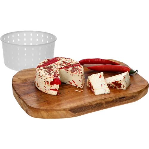 Forma syrárska okrúhla Ø 13 x 7 cm na 800 g - 6 ['forma syrárska', ' forma valec', ' syr', ' domáci syr', ' formovanie syra', ' domáci syr', ' forma syrárska', ' formička na syr', ' syrárstvo', ' ako vyrobiť syr', ' na syr', ' syr s syridlom']