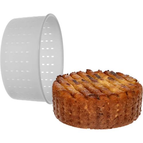 Forma syrárska okrúhla Ø15 x 7cm na 1200 g - 5 ['forma syrárska', ' forma valec', ' syr', ' domáci syr', ' formovanie syra', ' domáci syr', ' forma syrárska', ' forma na syr', ' syrárstvo', ' ako vyrobiť syr', ' na syr', ' syr s syridlom']