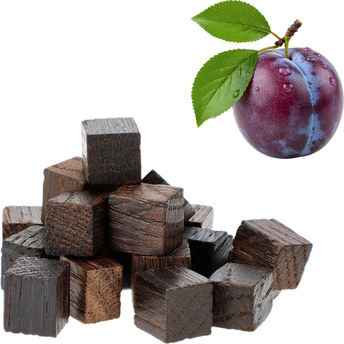 Francúzske dubové kocky, silno toastované, aromatizované – Slivka, 20 g - 3