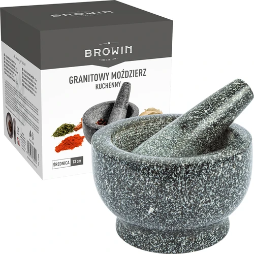 Granitový kuchynský mažiar s tĺčikom - 7 ['granitový mažiar', ' mažiar s tĺčikom', ' kamenný mažiar', ' mažiar z kameňa', ' kuchynský mažiar', ' mažiar na bylinky']