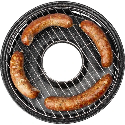 Grilovacia panvica s roštom - 7 ['panvica s roštom', ' grilovacia panvica', ' panvica na plynový horák', ' panvica s pokrievkou', ' panvica s rukoväťou', ' domáci gril', ' darček']