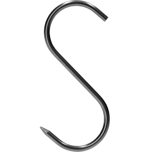 Háčiky na údenie – S-háčiky, ostrené, 4 mm × 100 mm, 5 ks - 3