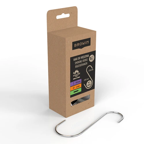 Háky na údenie – S, naostrené 4 mm x 150 mm, 15 ks - 2