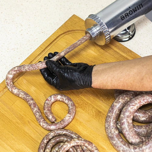 Horizontálna plnička na klobásy 1,5 kg so silikónovým piestom - 13