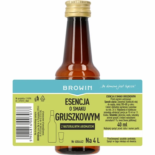 Hrušková esencia – základ na hruškový likér, 40 ml - 4