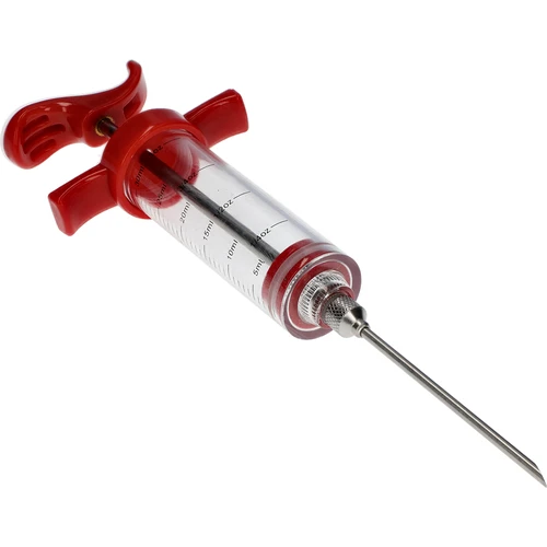 Injektor 30ml + 3 ihly + čistič - 6 ['domáce údeniny', ' domáce údenárstvo', ' domáca výroba mäsa a údenín', ' šunka', ' bôčik', ' vlastné údeniny', ' mäso', ' domáce výrobky', ' obed', ' nakladanie mäsa', ' injektovanie', ' injektory', ' striekačka na mäso', ' ihly z nehrdzavejúcej ocele', ' ihla na injektovanie', ' nakladanie', ' nedonakladanie', ' sivé škvrny v údenine', ' údenie']