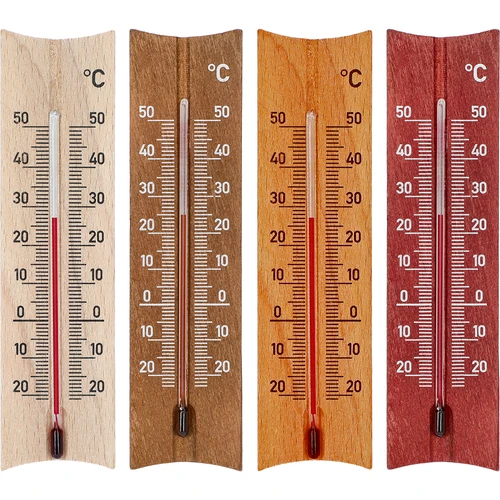 Izbový teplomer drevený (-20 do +50°C), 15 cm, mix  - 1 ['vnútorný teplomer', ' izbový teplomer', ' teplomer do vnútra', ' domáci teplomer', ' teplomer', ' drevený izbový teplomer', ' teplomer čitateľná stupnica', ' teplomer so zosilnenou kapilárou']