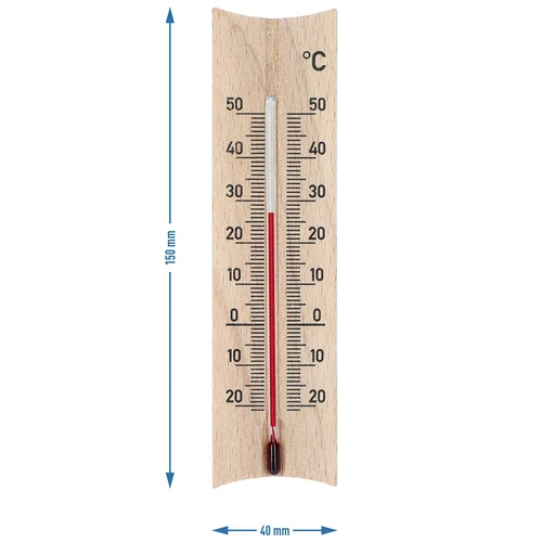 Izbový teplomer drevený (-20 do +50°C), 15 cm, mix - 6 ['vnútorný teplomer', ' izbový teplomer', ' teplomer do vnútra', ' domáci teplomer', ' teplomer', ' drevený izbový teplomer', ' teplomer čitateľná stupnica', ' teplomer so zosilnenou kapilárou']