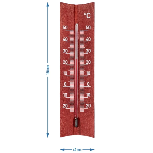 Izbový teplomer drevený (-20 do +50°C), farba mahagónu, 15 cm - 5 ['vnútorný teplomer', ' izbový teplomer', ' teplomer do vnútra', ' domáci teplomer', ' teplomer', ' drevený izbový teplomer', ' teplomer čitateľná stupnica', ' teplomer so zosilnenou kapilárou']