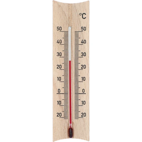 Izbový teplomer drevený (-20 do +50°C), svetlo hnedý, 15 cm  - 1 ['vnútorný teplomer', ' izbový teplomer', ' teplomer do vnútra', ' domáci teplomer', ' teplomer', ' drevený izbový teplomer', ' teplomer s čitateľnou stupnicou', ' teplomer so zosilnenou kapilárou']