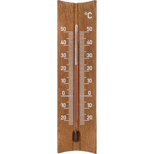 Izbový teplomer drevený (-20 do +50°C), tmavohnedý, 15cm  - 1 ['vnútorný teplomer', ' izbový teplomer', ' teplomer do vnútra', ' domáci teplomer', ' teplomer', ' drevený izbový teplomer', ' teplomer s čitateľnou stupnicou', ' teplomer so zosilnenou kapilárou']
