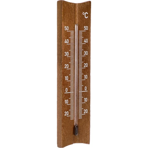 Izbový teplomer drevený (-20 do +50°C), tmavohnedý, 15cm - 2 ['vnútorný teplomer', ' izbový teplomer', ' teplomer do vnútra', ' domáci teplomer', ' teplomer', ' drevený izbový teplomer', ' teplomer s čitateľnou stupnicou', ' teplomer so zosilnenou kapilárou']