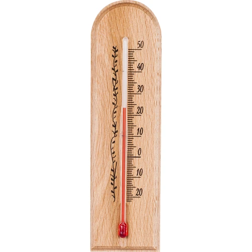 Izbový teplomer so vzorom (-20°C do +50°C) 15cm  - 1 [': univerzálny teplomer', ' vnútorný teplomer drevený', ' teplomer', ' teplomer s čitateľnou stupnicou', ' izbový teplomer', ' teplomer na zavesenie']
