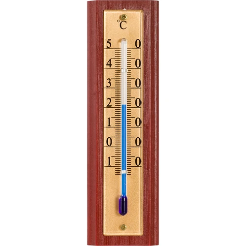 Izbový teplomer so zlatou stupnicou (-10°C do +50°C) 12cm  - 1 ['vnútorný teplomer', ' izbový teplomer', ' teplomer do vnútra', ' domáci teplomer', ' teplomer', ' drevený izbový teplomer', ' teplomer čitateľná stupnica', ' teplomer na zavesenie', ' tradičný teplomer']