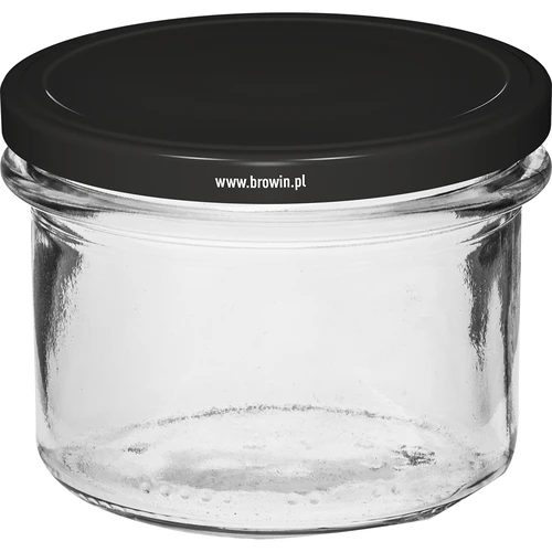 Jednoduchý pohár 235 ml (fi82) s čiernym viečkom 6 ks. - 2 ['súprava pohárov', ' poháre na džemy', ' poháre s viečkami', ' poháre fi 82', ' pohár s viečkom', ' 6 úchytov', ' poháre s čiernymi viečkami', ' na zaváraniny', ' na konzervovanie', ' pohárovka', ' na mäso']