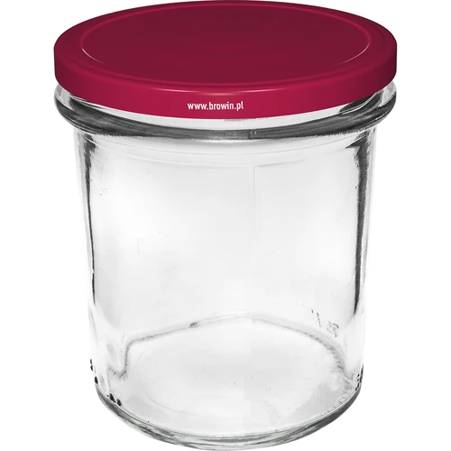 Jednoduchý pohár 350 ml (fi 82) s bordovým viečkom 6 ks. - 2 ['súprava pohárov', ' poháre na kvasenie', ' poháre na džemy', ' poháre s viečkami', ' poháre fi 82', ' poháre s viečkami 6 úchytov', ' poháre s bordovými viečkami', ' na zaváranie', ' na konzervovanie', ' na mäso', ' pohárovka']