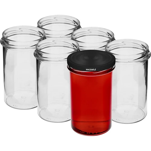 Jednoduchý pohár 545ml (fi 82) - s čiernym viečkom, 6 ks. - 3 ['súprava pohárov', ' poháre na kvasenie', ' poháre na džemy', ' poháre s viečkami', ' poháre fi 82', ' poháre s viečkami 6 úchytov', ' poháre s čiernymi viečkami', ' na zaváranie', ' na konzervovanie', ' na mäso', ' pohárovka', ' jednoduchý pohár']