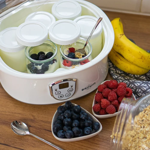 Jogurtovač s termostatom, 7 pohárov, 1,3 L - 15 ['jogurtovač', ' zariadenie na jogurt', ' vegánsky jogurt', ' ako urobiť jogurt', ' na domáci jogurt', ' jogurtovač s termostatom', '']