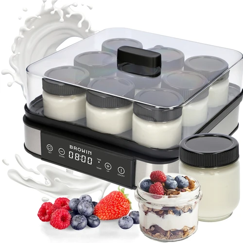 Jogurtovač s termostatom, 9 pohárov, 1,6 L - 7 ['jogurtovač', ' zariadenie na jogurt', ' vegánsky jogurt', ' ako urobiť jogurt', ' na domáci jogurt', ' jogurtovač s termostatom', ' výkonný jogurtovač', ' na darček', ' zdravá kuchyňa', ' najlepší jogurtovač', ' domáci jogurt', ' zariadenie na výrobu jogurtu', ' ako ľahko urobiť jogurt', ' domáci kefír', ' zdravý jogurt', ' jogurt v pohároch', ' odporúčané na jogurt', ' na darček']