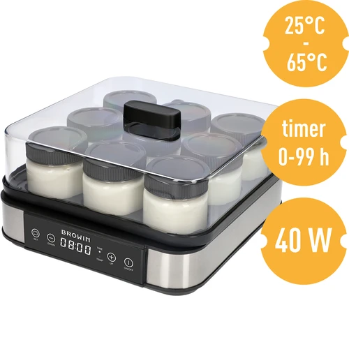 Jogurtovač s termostatom, 9 pohárov, 1,6 L - 8 ['jogurtovač', ' zariadenie na jogurt', ' vegánsky jogurt', ' ako urobiť jogurt', ' na domáci jogurt', ' jogurtovač s termostatom', ' výkonný jogurtovač', ' na darček', ' zdravá kuchyňa', ' najlepší jogurtovač', ' domáci jogurt', ' zariadenie na výrobu jogurtu', ' ako ľahko urobiť jogurt', ' domáci kefír', ' zdravý jogurt', ' jogurt v pohároch', ' odporúčané na jogurt', ' na darček']