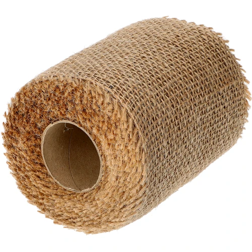 Jutová páska 10 cm/5 m - 2 ['jutová páska', ' jutová páska', ' páska na paradajky', ' páska na uhorky', ' prírodná páska', ' ekopáska', ' páska na viazanie', ' páska na ručné práce', ' jutová stuha']