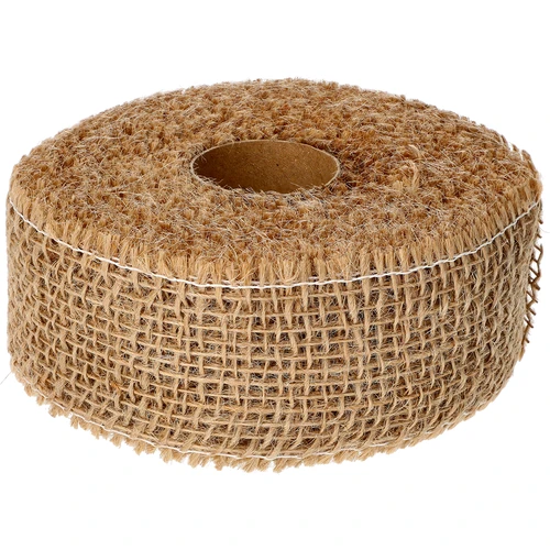 Jutová páska 5 cm / 8 m  - 1 ['jutová páska', ' jutová páska', ' páska na paradajky', ' páska na uhorky', ' prírodná páska', ' ekopáska', ' páska na viazanie', ' páska na ručné práce', ' jutová stuha']