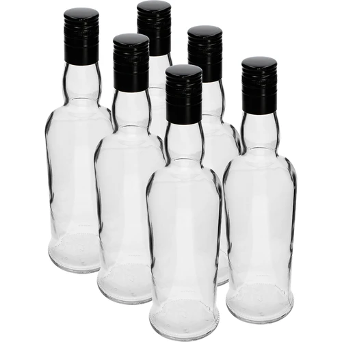 Kapitańska fľaša 500 ml so skrutkovacím uzáverom - 6 ks  - 1 ['fľaša na whisky', ' sklenená fľaša', ' fľaša na domáce víno', ' priehľadná fľaša', ' fľaša so skrutkovacím uzáverom', ' fľaša 500 ml', ' monopolná fľaša']