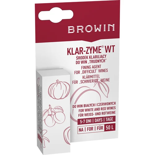 Klar-zyme - číriaci prostriedok  - 1 ['prostriedok na čírenie vína', ' čírenie vína', ' na čírenie vína', ' príslušenstvo na vinárstvo', ' domáce víno']