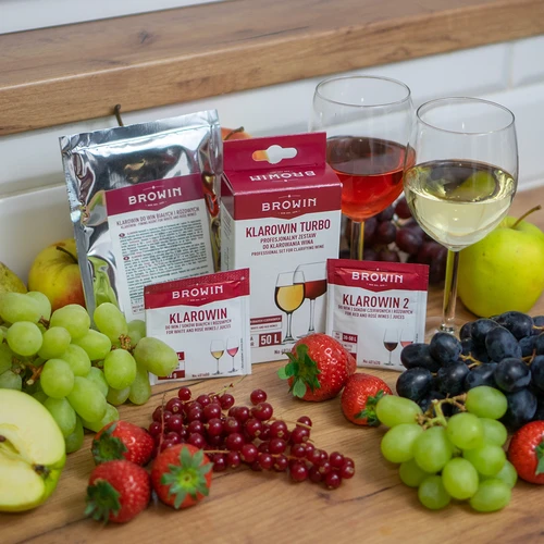 Klarowin - číriaci prostriedok 100 g - 3 ['na čírenie vín a štiav', ' na biele a ružové vína', ' na odstránenie zakalenia', ' bentonit', ' domáce víno', ' číre víno']