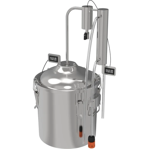 Klasický destilátor Convex 18 L - 1 oddeľovač - 2 ['destilátor Browin', ' modulárne destilátory', ' destilátor s oddeľovačmi', ' modulárny destilátor', ' oddeľovače pre destilátor', ' čistý destilát', ' destilačná súprava', ' vypuklé veko', ' veko typu convex', ' destilačná nádoba s vekom', ' súprava na destiláciu', ' destilačná súprava na rozšírenie', ' destilácia na rôznych zdrojoch tepla']