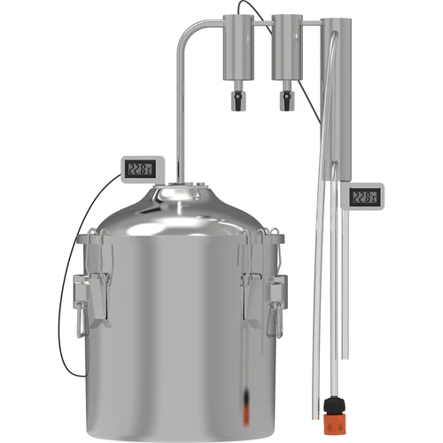 Klasický destilátor Convex 18 L - 2 oddeľovače  - 1 ['destilátor Browin', ' modulárne destilátory', ' destilátor s oddeľovačmi', ' modulárny destilátor', ' oddeľovače pre destilátor', ' čistý destilát', ' destilačná súprava', ' vypuklé veko', ' veko typu convex', ' destilačná nádoba s vekom', ' súprava na destiláciu', ' destilačná súprava na rozšírenie', ' destilácia na rôznych zdrojoch tepla']