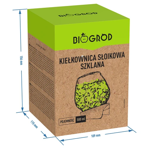 Klíčiaca nádoba na zaváranie Twist-off + 5 balení semien - 7 ['klíčiaca nádoba', ' sklenená klíčiaca nádoba', ' pestovanie klíčkov', ' klíčiaca nádoba na zaváranie', ' klíčič', ' klíčiaca nádoba', ' klíčky reďkovky', ' brokolica Rabbs', ' klíčky mungo fazule']