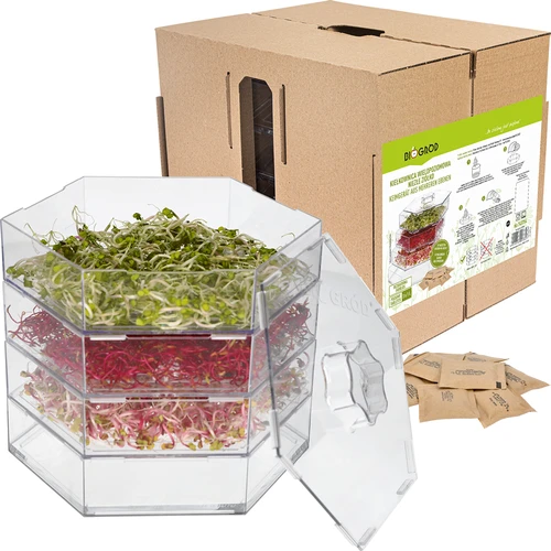 Klíčkovnica viacúrovňová Niezłe Ziółko + 10 balení semien - 23 ['zdravé klíčky', ' domáca pestovanie klíčkov', ' klíčky produkt vegánsky', ' pestovanie klíčkov doma', ' klíčkovnice', ' klíčkovnica do domu', ' pestovanie klíčkov', ' semená na klíčenie', ' súprava klíčkovnica so semenami', ' klíčkovnica so semenami', ' klíčkovnica so súpravou semien', ' klíčky', ' klíčenie', ' klíčkovnica viacúrovňová', ' klíčkovnica']