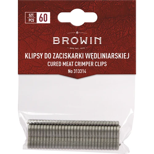 Klipy do klieští na údeniny - 60 ks.  - 1 ['klipy do klieští', ' klipy do obalov', ' kliešte', ' obal', ' klip na údeniny']