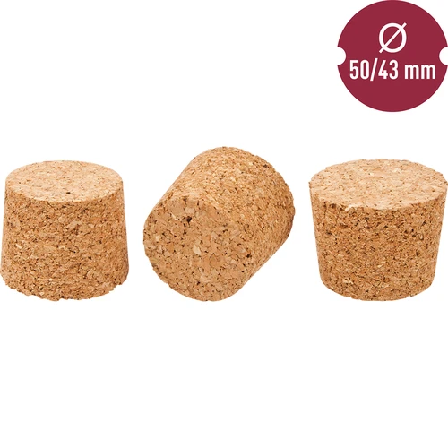 Korková zátka 50/43 mm - 2 ['korková zátka', ' zátka na víno', ' zátka na fľašu', ' zátka na víno', ' fľaše na víno so zátkami']