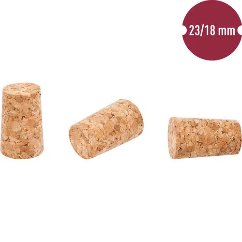 Korok z korku 23/18 mm 20 ks. - 2 ['korok z korku', ' korok na víno', ' korok na fľašu', ' zátka na víno', ' fľaše na víno s korokmi']