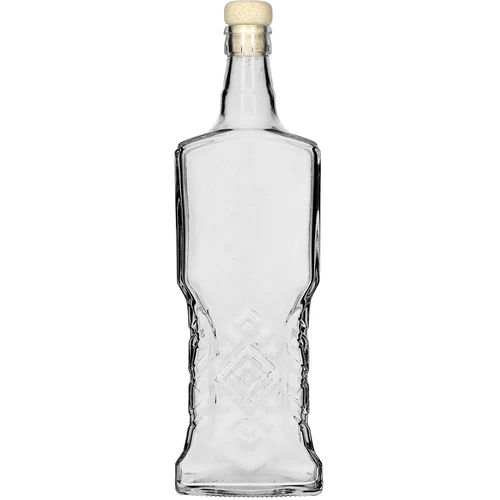 Kredencová fľaša 700ml s korkom  - 1 ['ozdobná sklenená fľaša', ' fľaša s prírodným korkom', ' fľaša na likéry', ' fľaša na šťavy', ' ozdobná fľaša na nápoje', ' ozdobná fľaša na likéry', ' pekná fľaša s korkom', ' domáce likéry', ' domáce šťavy']