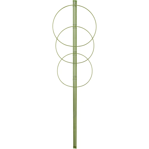Kruhová podpora pre rastliny 3 kruhy 1,2m  - 1 ['podpora pre rastliny', ' podpora kruhová pre kríky', ' záhradná podpora', ' podpora na ruže', ' záhradná pergola', ' objímka pre rastliny', ' podperka pre rastliny', ' podpora kvetinová', ' podpora pre izbové rastliny', ' podpora pre hortenzie', ' podpora pre čučoriedky', ' podpora pre popínavé rastliny', ' zelená podpora', ' tmavozelená podpora pre rastliny', ' oceľová podpora pre rastliny s kruhmi']