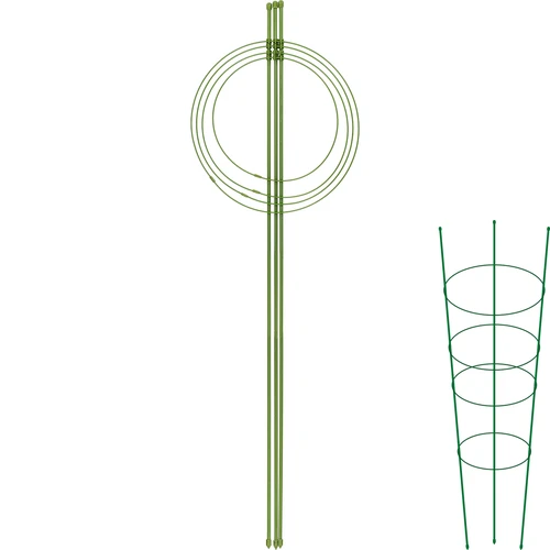Kruhová podpora pre rastliny 4 kruhy 1m