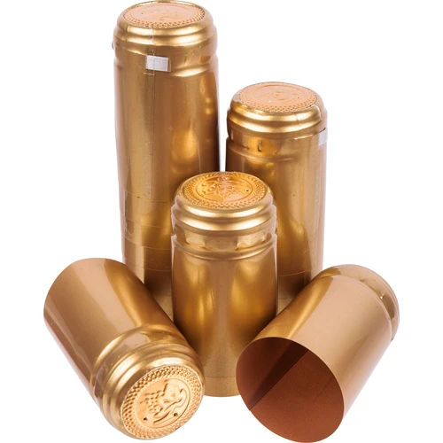 Kryty s perforáciou zlaté fi 31mm 100ks.  - 1 ['Kryty s perforáciou', ' kryty na hrdlo fľaše', ' kryty na fľašu na zmršťovanie', ' zmršťovacie kryty', ' kryty na fľaše']