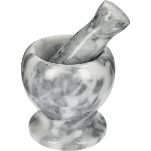 Kuchynský mramorový mažiar, sivý, fi 10,5 cm  - 1 ['mažiar', ' mažiar s tĺčikom', ' mramorový mažiar', ' kamenný mažiar', ' mažiar z kameňa', ' kuchynský mažiar', ' mažiar na bylinky', ' mažiar z mramoru', ' ozdobný mažiar', ' kuchynský mažiar', ' mažiar na bylinky', ' mažiar na korenie', ' elegantný mažiar', ' pekný mažiar', ' sivý mažiar']
