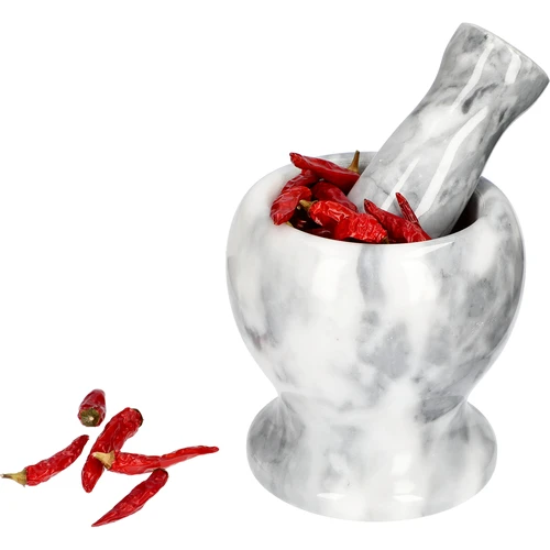 Kuchynský mramorový mažiar, sivý, fi 10,5 cm - 8 ['mažiar', ' mažiar s tĺčikom', ' mramorový mažiar', ' kamenný mažiar', ' mažiar z kameňa', ' kuchynský mažiar', ' mažiar na bylinky', ' mažiar z mramoru', ' ozdobný mažiar', ' kuchynský mažiar', ' mažiar na bylinky', ' mažiar na korenie', ' elegantný mažiar', ' pekný mažiar', ' sivý mažiar']