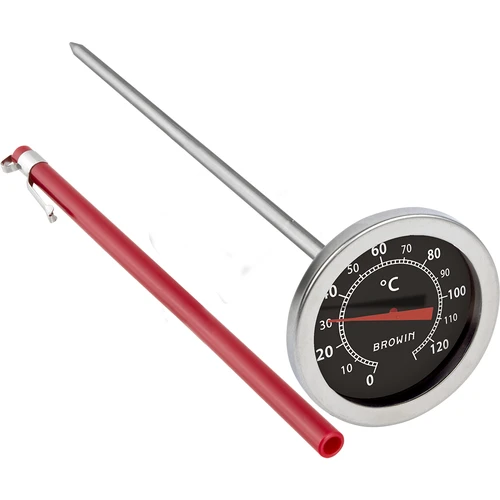 Kuchynský teplomer (0°C do +120°C) 20,5cm  - 1 ['teplota', ' kontrola teploty', ' teplomer na varenie', ' teplomer na pečenie', ' kuchynský teplomer', ' kulinársky teplomer', ' gastronomický teplomer']