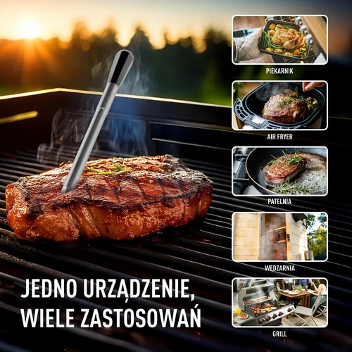 Kuchynský teplomer s bezdrôtovou sondou Bluetooth - 9 ['kuchynský teplomer', ' teplomer na potraviny', ' na varenie', ' na údenie', ' na pečenie', ' teplomer na mäso', ' na grilovanie', ' teplomer s bezdrôtovou sondou a bluetooth', ' inovatívny kuchynský teplomer', ' teplomer na koláče', ' presný teplomer s bluetooth', ' univerzálny teplomer', ' najlepší kuchynský teplomer', ' teplomer so sondou', ' teplomer s aplikáciou', ' nápad na darček', ' ako pohodlne kontrolovať teplotu jedál', ' odporúčaný kuchynský teplomer']