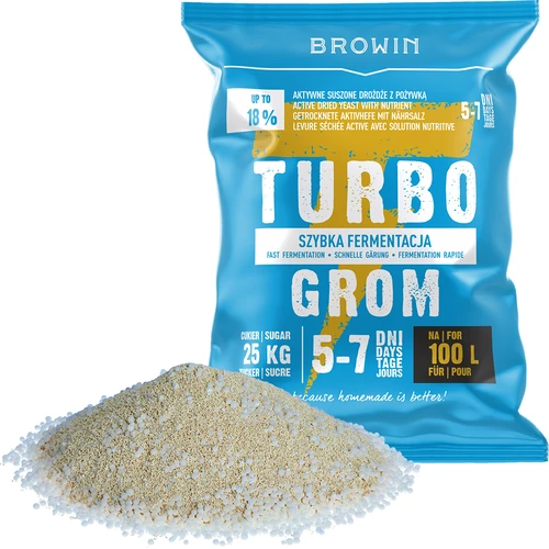 Kvasnice na destiláciu Turbo Grom 5-7 dní 100L - 3